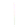 Threaded End Broom Handle, Lacquered Wood, 0.94" dia x 60", Natural