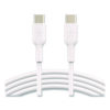 BOOST CHARGE USB-C to USB-C Cable, 3.3 ft, White, 2/Pack