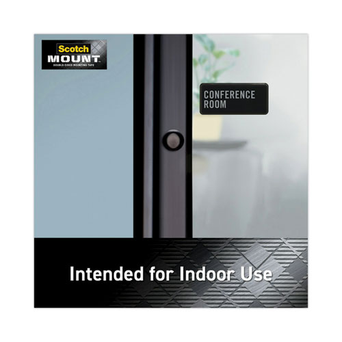 Permanent Clear Mounting Tape, Holds Up to 15 lbs, 1 x 60, Clear