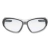 Skullerz Loki Safety Glasses/Goggles, Matte Gray Nylon Impact Frame, Anti-Fog Clear Polycarb Lens