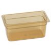 StorPlus High Heat Food Pan, 5.7 qt, 12.75 x 12.75 x 6, Amber, Plastic
