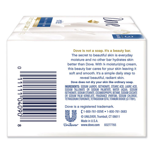 White Beauty Bar, Light Scent, 3.17 oz, 3/Pack - Image 2