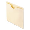 Smart Shield Reinforced File Jackets, Straight Tab, Letter Size, Manila, 100/Box