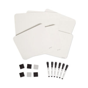 Single-Sided Dry Erase Lap Board, 12" x 9", White Surface