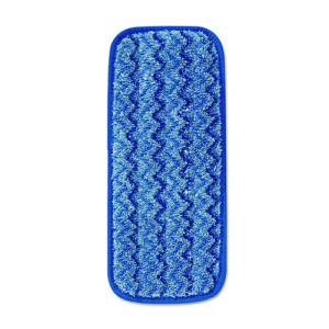 Microfiber Wall/Stair Wet Mopping Pad, 13.75 x 5.5 x 0.5, Blue