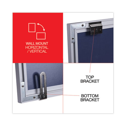 Deluxe Melamine Dry Erase Board, 24" x 18", White Surface, Satin Aluminum Frame