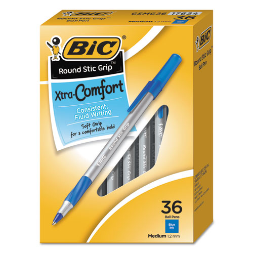 BIC Round Stic Grip Ballpoint Pen