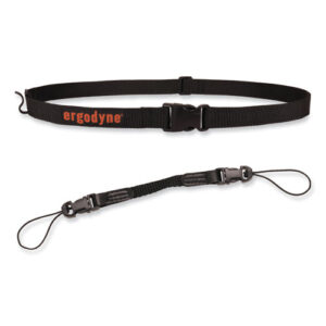 Squids 3135 Barcode Scanner Belt with Hook + Adaptor Strap, Large: 48" to 80" Long, Black