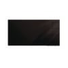 Aria Low-Profile Frameless Magnetic Glassboard, 36" x 24", Black Surface