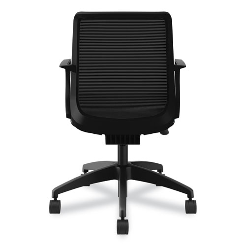 Cliq Office Chair, Supports Up to 300 lb, 17" to 22" Seat Height, Basalt Seat, Black Back, Black Base - Image 9