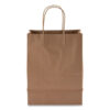 Kraft Paper Bags, Natural Twisted-Paper Handles, 8" x 5" x 11", Natural, 250/Carton