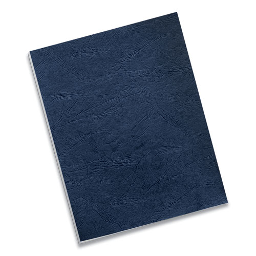 Classic Grain Texture Binding System Covers, 11 x 8.5, Navy, 50/Pack