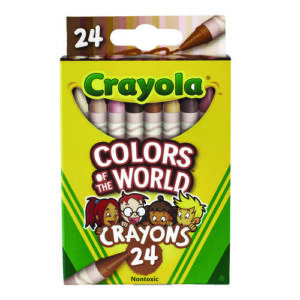 Colors of the World Crayons, Assorted, 24/Pack