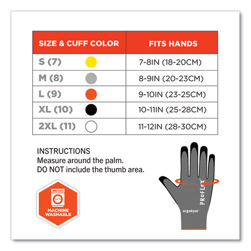 ProFlex 7043 ANSI A4 Nitrile Coated CR Gloves, Gray, 2X-Large, 1 Pair