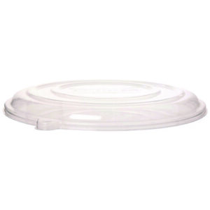 100% Recycled Content Pizza Tray Lids, 16 x 16 x 0.2, Clear, Plastic, 50/Carton