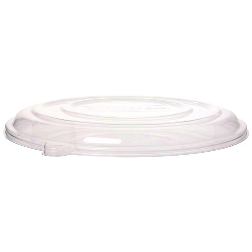 100% Recycled Content Pizza Tray Lids, 16 x 16 x 0.2, Clear, Plastic, 50/Carton