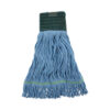 Mop Head, Premium Standard Head, Cotton/Rayon Fiber, Medium, Blue, 12/Carton