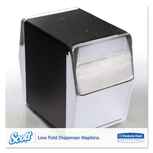 Low-Fold Dispenser Napkins, 1-Ply, 12" x 7", White, 250/Pack, 32 Packs/Carton