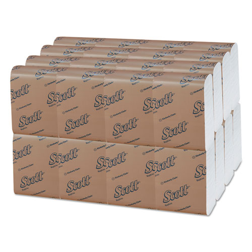 Low-Fold Dispenser Napkins, 1-Ply, 12" x 7", White, 250/Pack, 32 Packs/Carton