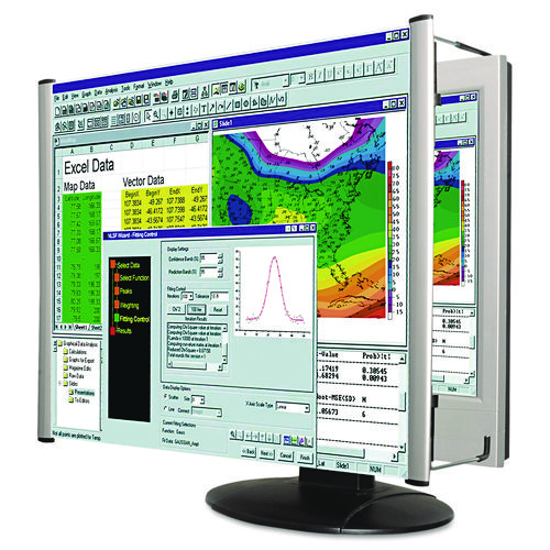 Kantek LCD Monitor Magnifier Fits Widescreen 19" LCD Monitors Silver