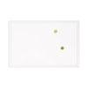 Magnetic Dry Erase Board with Decor Frame, 30" x 20", White Surface, White Wood Frame