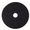 Low-Speed Stripper Floor Pad 7200, 20" Diameter, Black, 5/Carton