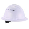 Skullerz 8968 Class C Lightweight Full Brim Hard Hat, Adjustable Venting, 6-Point Rachet Suspension, White