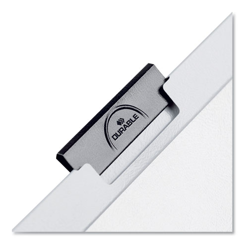 DuraClip Report Cover, Clip Fastener, 8.5 x 11, Clear/Black, 5/Pack