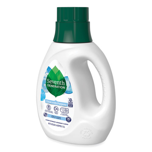 Natural Liquid Laundry Detergent, Fragrance Free, 45 oz Bottle, 6/Carton - Image 4