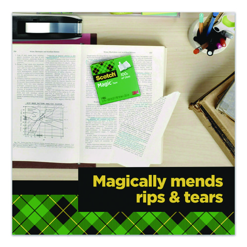 Magic Tape Refill, 1" Core, 0.75" x 22.2 yds, Clear, 3/Pack