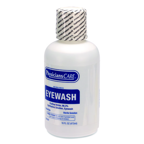Eye Wash, 16 oz Bottle, 12/Carton
