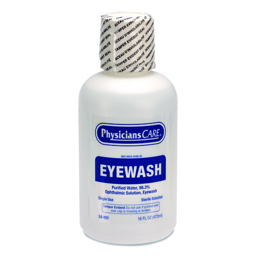 Eye Wash, 16 oz Bottle, 12/Carton