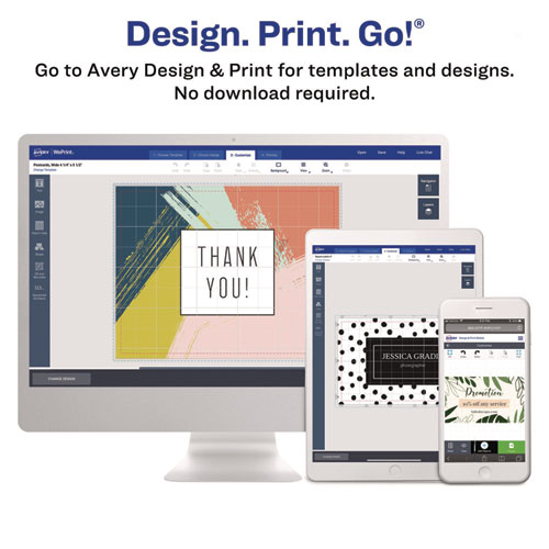 Printable Postcards, Inkjet, 65 lb, 4.25 x 5.5, Textured Matte White, 120 Cards, 4 Cards/Sheet, 30 Sheets/Box