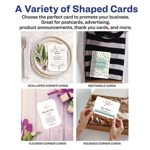 Printable Postcards, Inkjet, 65 lb, 4.25 x 5.5, Textured Matte White, 120 Cards, 4 Cards/Sheet, 30 Sheets/Box
