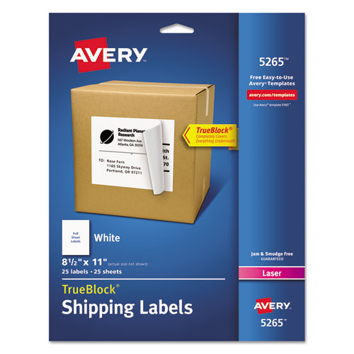 Avery&reg; Shipping Labels - TrueBlock