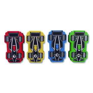 Magnetic Racecar Whiteboard Eraser, 4.5 x 2.6 x 1, 4/Pack, 24 Packs/Carton