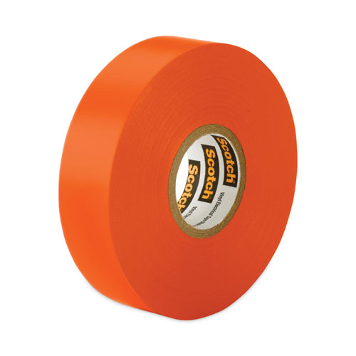 Scotch 35 Vinyl Electrical Color Coding Tape, 3" Core, 0.75" x 66 ft, Orange