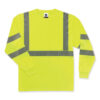 GloWear 8391 Class 3 Hi-Vis Long Sleeve Shirt, Polyester, Lime, X-Large