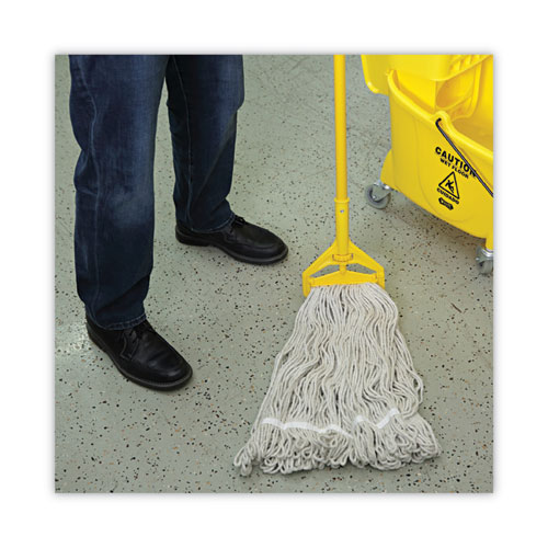 Pro Loop Web/Tailband Wet Mop Head, Cotton, 24oz, White, 12/Carton - Image 5