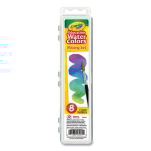 Watercolor Mixing Set, 7 Assorted Colors, Palette Tray