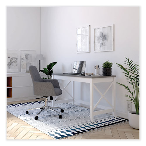 Mid-Century Task Chair, Supports Up to 275 lb, 18.9" to 22.24" Seat Height, Gray Seat, Gray Back - Image 9