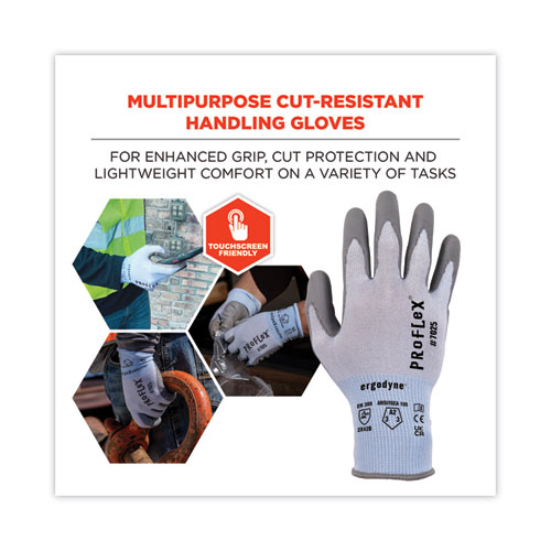 ProFlex 7025 ANSI A2 PU Coated CR Gloves, Blue, X-Large, Pair