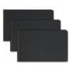 Prong Fastener Pressboard Report Cover, Two-Piece Prong Fastener, 2" Capacity, 8.5 x 14, Black/Black