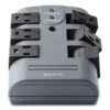 Pivot Plug Surge Protector, 6 AC Outlets, 1,080 J, Gray