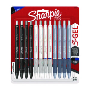 S-Gel Gel Pen, Retractable, Medium 0.7 mm, Assorted Ink and Barrel Colors, 12/Pack