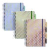 B5 Size Project Book, 5 -Subjects, Medium/College Rule, Assorted Color Covers, (100) 9.8 x 6.9 Sheets, 3/Pack