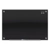 Infinity Magnetic Glass Marker Board, 48" x 36", Black Surface
