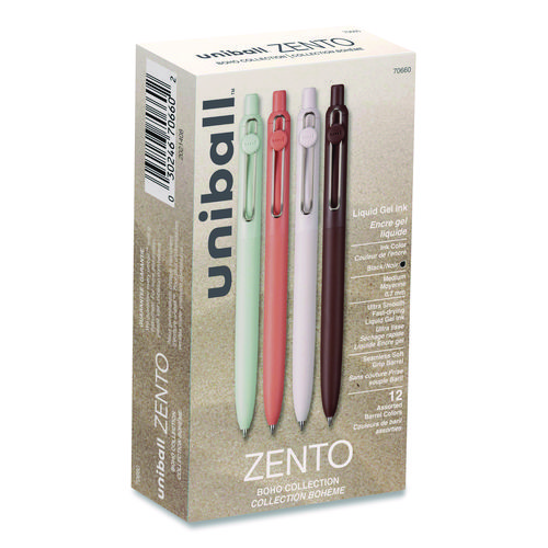 uniball&trade; Zento Retractable Liquid Gel Pens