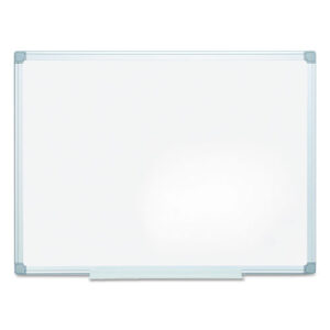 Earth Silver Easy Clean Dry Erase Boards, 48" x 36", White Surface, Satin Aluminum Frame