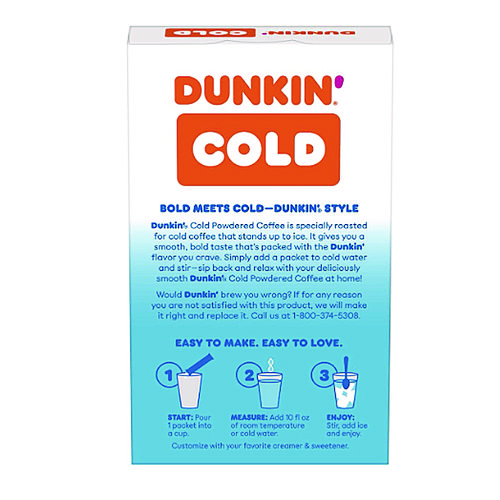 Cold Powdered Coffee, 1.02 oz Packet, 6/Box
